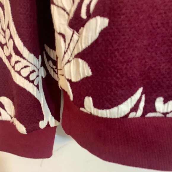 ** Blazer / Jacket Attitudes by Renee Small Wine color / White Zipper Closure - Picture 4 of 8